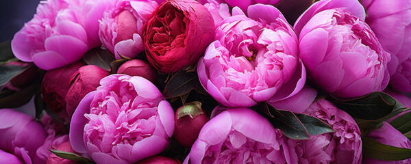 bouquet de pivoines